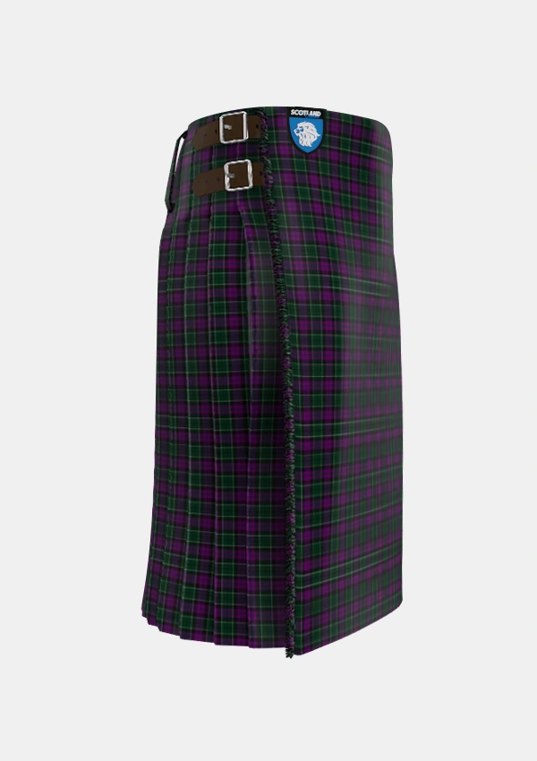 Traditional_Lennie_Tartan_725_kilt_right_image_with_pleated_design_and_adjustable_buckles_for_men