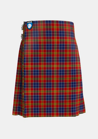Traditional_Lermontov_Tartan_6493_kilt_front_image_with_pleated_design_and_adjustable_buckles_for_men