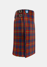 Traditional_Lermontov_Tartan_6493_kilt_right_image_with_pleated_design_and_adjustable_buckles_for_men