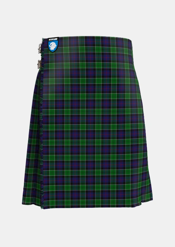 Traditional_Leslie_Hunting_Tartan_1113_kilt_front_image_with_pleated_design_and_adjustable_buckles_for_men