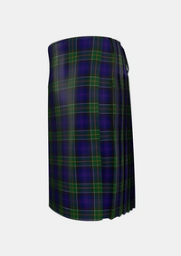 Traditional_Leung_Personal_Tartan_2984_kilt_left_image_with_pleated_design_and_adjustable_buckles_for_men