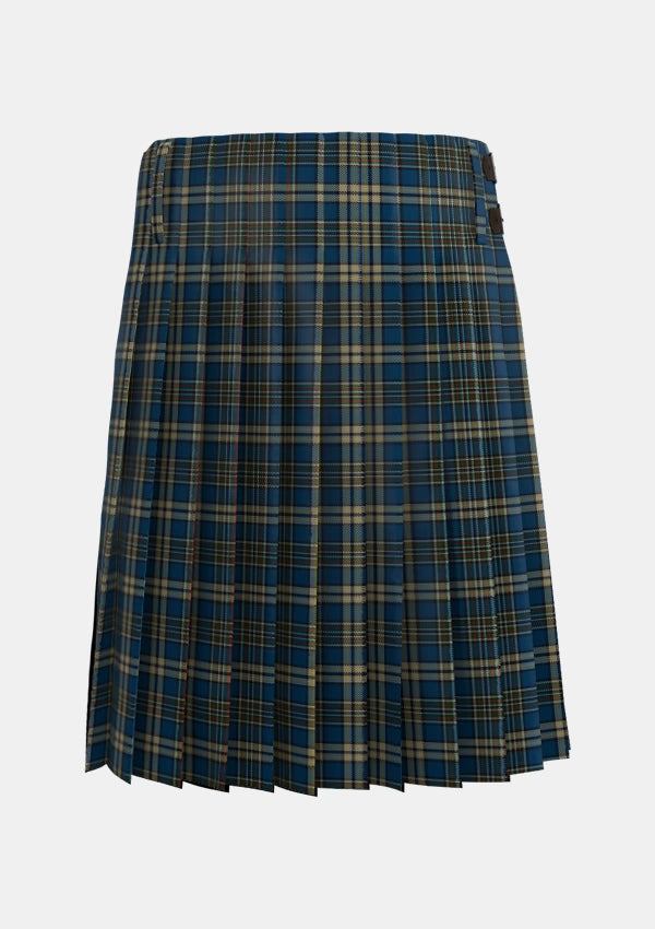 Traditional_Liberton_Tartan_6993_kilt_back_image_with_pleated_design_and_adjustable_buckles_for_men