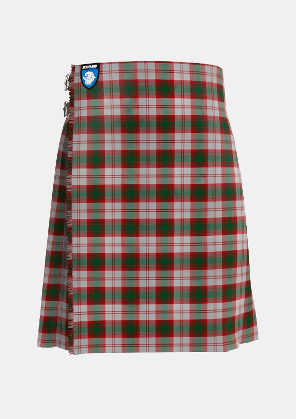 Traditional_Lindsay_Dress_Red_Tartan_992_kilt_front_image_with_pleated_design_and_adjustable_buckles_for_men