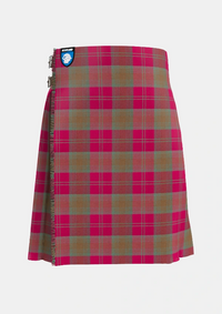 Traditional_Lindsay_Weathered_tartan_kilt_front_image_with_pleated_design_and_adjustable_buckles_for_men