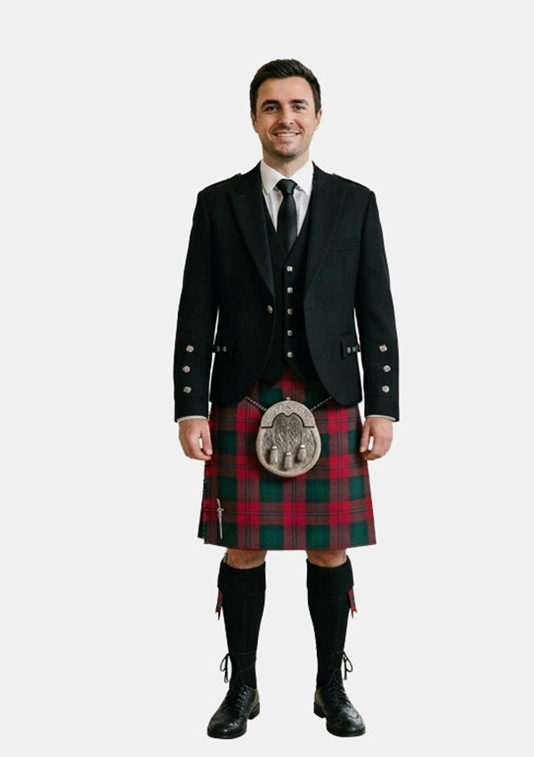 Traditional_Lindsay_tartan_Kilt_and_Argyle_Jacket_Kilt_Outfits_front_image