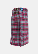 Traditional_Little_of_Morton_Rigg_tartan_kilt_right_image_with_pleated_design_and_adjustable_buckles_for_men