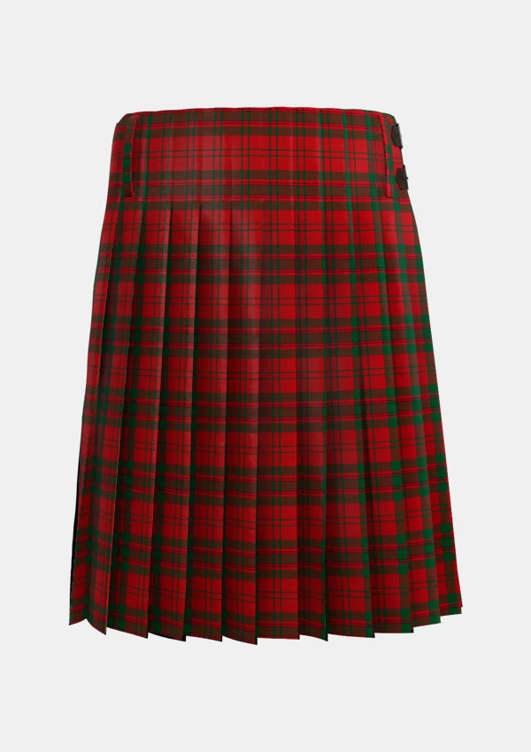 Traditional_Livingston_Tartan_814_kilt_back_image_with_pleated_design_and_adjustable_buckles_for_men