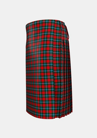 Traditional_Livingstone_MacLay_MacLeay_Tartan_1488_kilt_left_image_with_pleated_design_and_adjustable_buckles_for_men