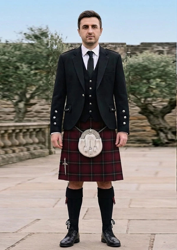 Traditional_Llewellen_of_Wales_Tartan_Kilt_and_Argyle_Jacket_Kilt_Outfit_front_image