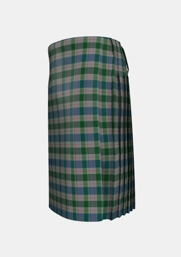 Traditional_Lloyd_of_Wales_Tartan_kilt_5765_left_image_with_pleated_design_and_adjustable_buckles_for_men