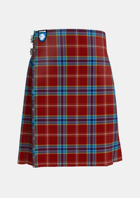 Traditional_Lobster_Fishery_Tartan_kilt_13679_front_image_with_pleated_design_and_adjustable_buckles_for_men