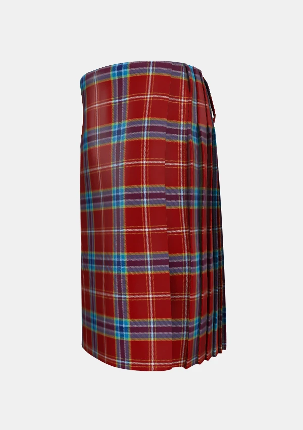 Traditional_Lobster_Fishery_Tartan_kilt_13679_left_image_with_pleated_design_and_adjustable_buckles_for_men
