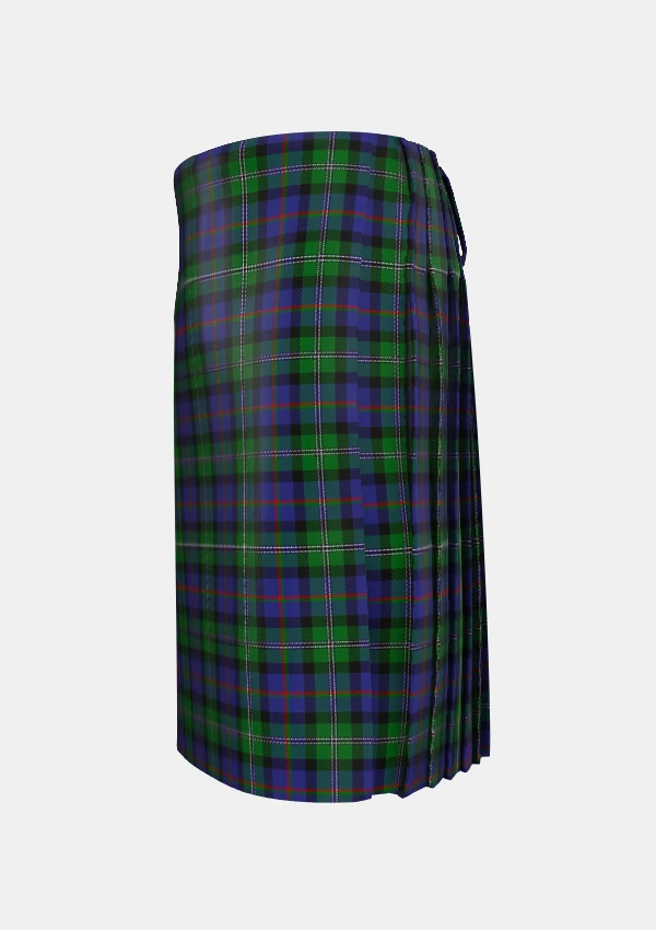 Traditional_Loch_Carron_tartan_left_image_with_pleated_design_and_adjustable_buckles_for_men