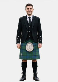Traditional_Lockhart_Tartan_2258_Kilt_and_Argyle_Jacket_Kilt_Outfits_front_image