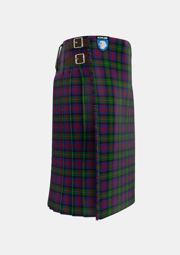 Traditional_Logan_1831_Tartan_490_kilt_right_image_with_pleated_design_and_adjustable_buckles_for_men