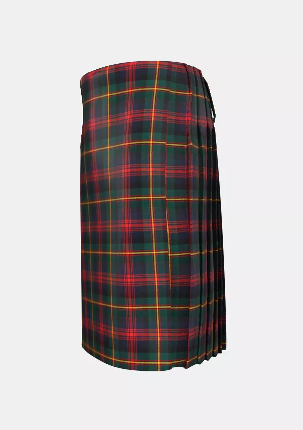 Traditional_Logan_Modern_Tartan_kilt_left_image_with_pleated_design_and_adjustable_buckles_for_men