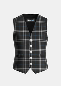 Traditional_London_Fog_Black_Tartan_7269_Waistcoat_front_image