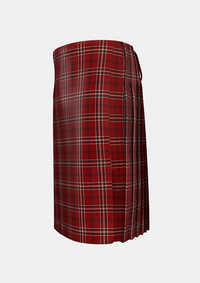 Traditional_Lougheed_Tartan_5932_kilt_left_image_with_pleated_design_and_adjustable_buckles_for_men