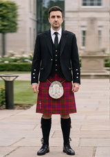 Traditional_Lovat_or_Fraser_Tartan_Kilt_and_Argyle_Jacket_Kilt_Outfit_front_image