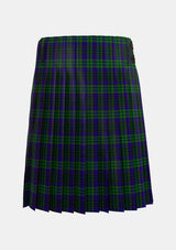 Traditional_Lumsden_Green_Tartan_6024_kilt_back_image_with_pleated_design_and_adjustable_buckles_for_men