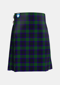 Traditional_Lumsden_Green_Tartan_6024_kilt_front_image_with_pleated_design_and_adjustable_buckles_for_men