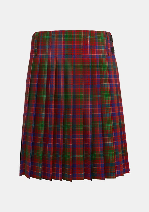 Traditional_Lumsden_Short_Tartan_931_kilt_back_image_with_pleated_design_and_adjustable_buckles_for_men