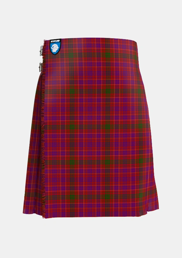 Traditional_Lumsden_of_Clova_Tartan_417_kilt_front_image_with_pleated_design_and_adjustable_buckles_for_men