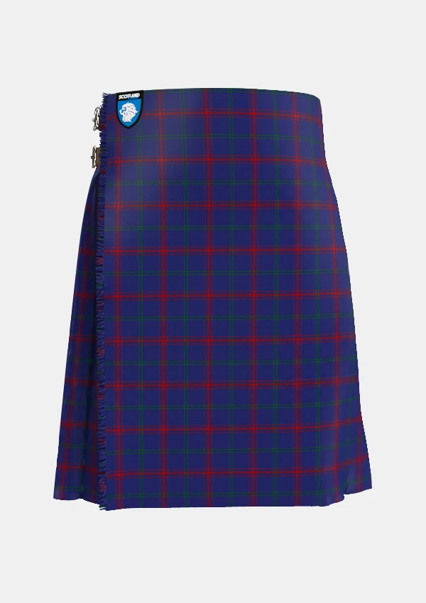 Traditional_Lynch_tartan_front_image_with_pleated_design_and_adjustable_buckles_for_men