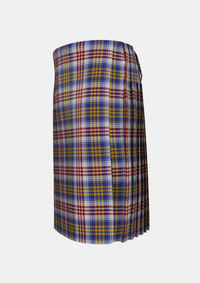 Traditional_Lysaght_Dress_Tartan_6593_kilt_left_image_with_pleated_design_and_adjustable_buckles_for_men