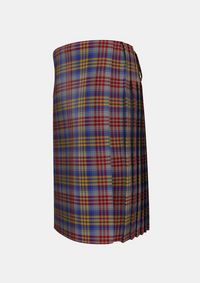 Traditional_Lysaght_Tartan_6591_kilt_left_image_with_pleated_design_and_adjustable_buckles_for_men