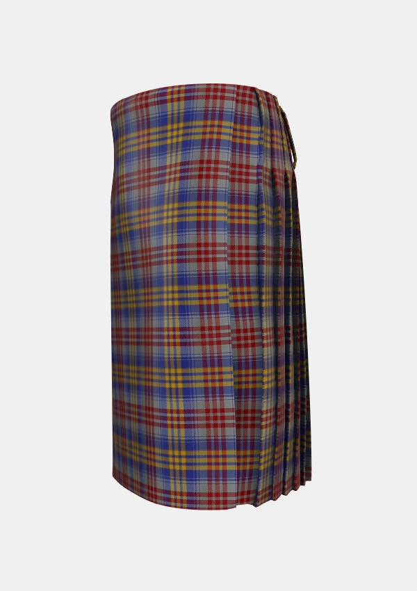 Traditional_Lysaght_Tartan_6591_kilt_left_image_with_pleated_design_and_adjustable_buckles_for_men