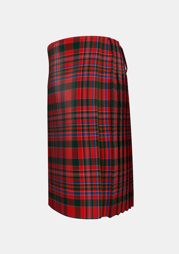 Traditional_MacAlister_1831_Tartan_579_kilt_left_image_with_pleated_design_and_adjustable_buckles_for_men