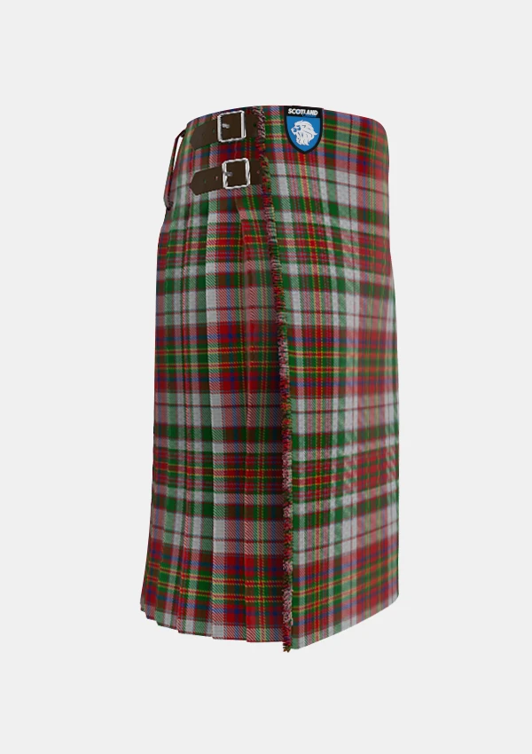 Traditional_MacAlister_Dress_Tartan_kilt_6629_right_image_with_pleated_design_and_adjustable_buckles_for_men
