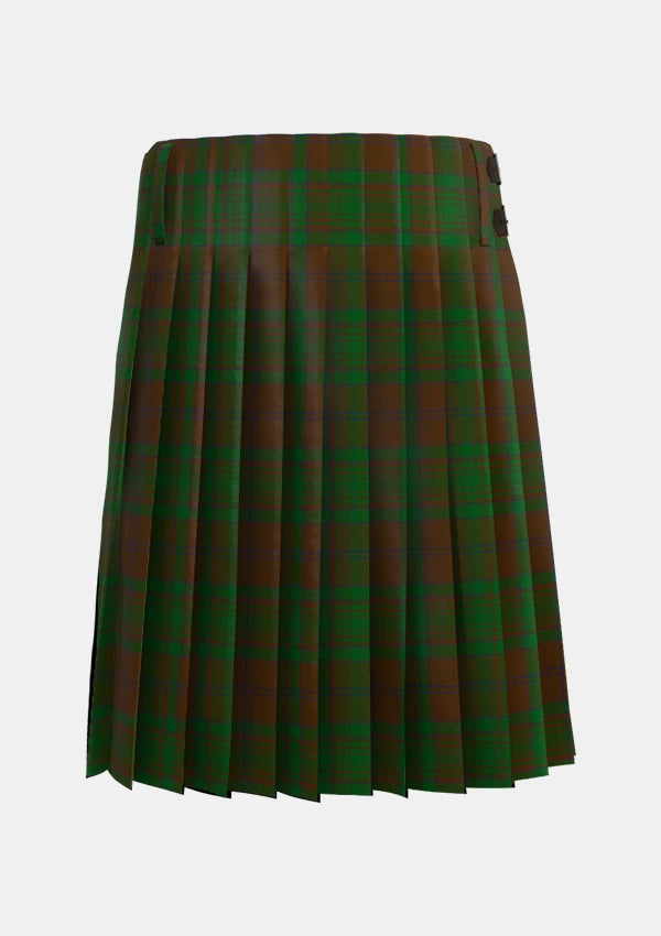 Traditional_MacAlister_of_Glenbarr_Hunting_Tartan_910_kilt_back_image_with_pleated_design_and_adjustable_buckles_for_men