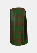 Traditional_MacAlister_of_Glenbarr_Hunting_Tartan_910_kilt_left_image_with_pleated_design_and_adjustable_buckles_for_men