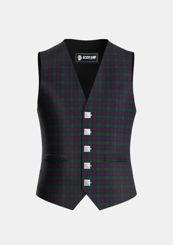 Traditional_MacArthur_of_Milton_Hunting_Tartan_700_Waistcoat_front_image