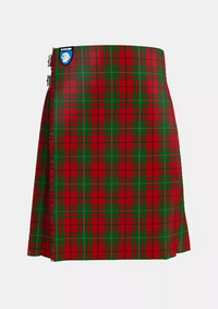 Traditional_MacAulay_Red_Tartan_kilt_front_image_with_pleated_design_and_adjustable_buckles_for_men