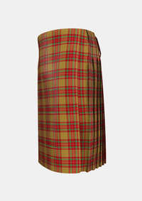 Traditional_MacBrair_Hunting_Tartan_6621_kilt_left_image_with_pleated_design_and_adjustable_buckles_for_men