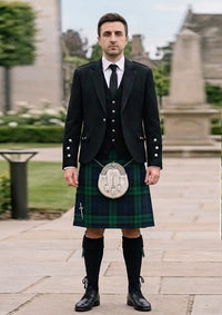Traditional_MacBride_Tartan_2144_Kilt_and_Argyle_Jacket_Kilt_Outfit_front_image