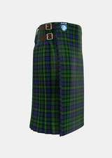 Traditional_MacBride_Tartan_kilt_2144_right_image_with_pleated_design_and_adjustable_buckles_for_men