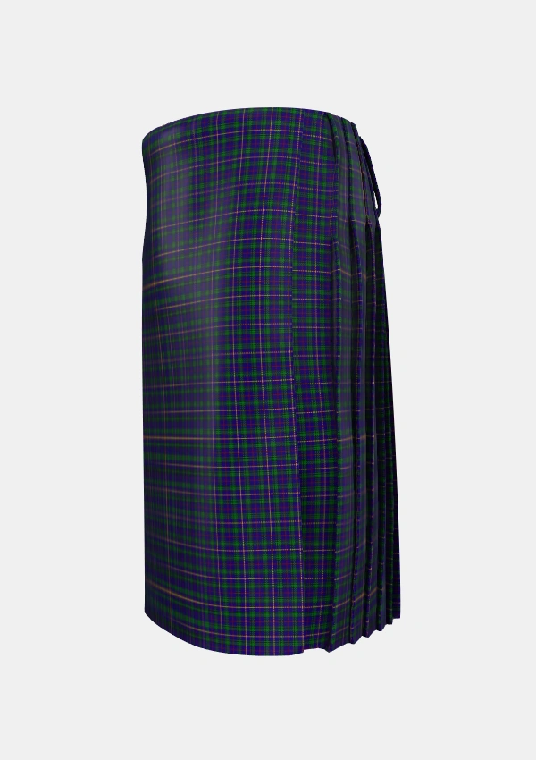 Traditional_MacCainsh_Tartan_1379_kilt_left_image_with_pleated_design_and_adjustable_buckles_for_men