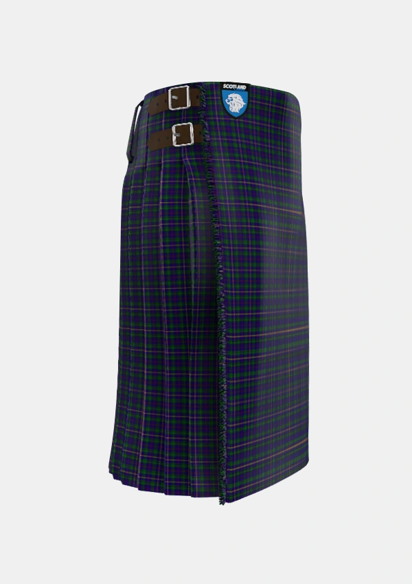 Traditional_MacCainsh_Tartan_1379_kilt_right_image_with_pleated_design_and_adjustable_buckles_for_men