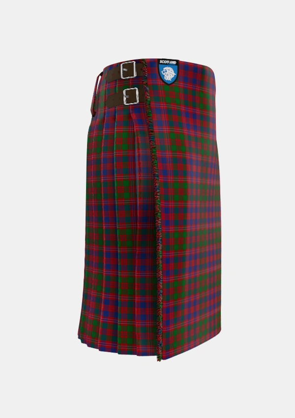 Traditional_MacColl_Hunting_Tartan_1637_kilt_right_image_with_pleated_design_and_adjustable_buckles_for_men