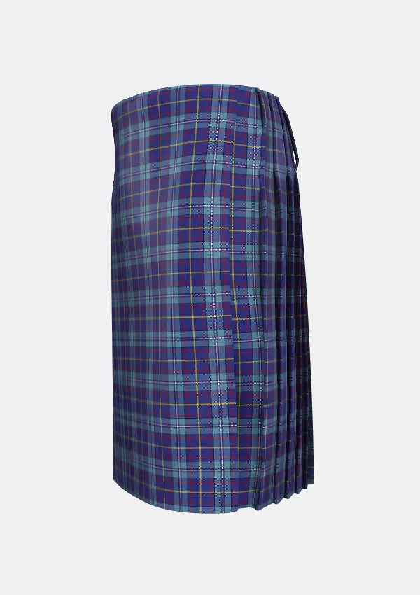 Traditional_MacCormick_Festive_Tartan_7295_kilt_left_image_with_pleated_design_and_adjustable_buckles_for_men