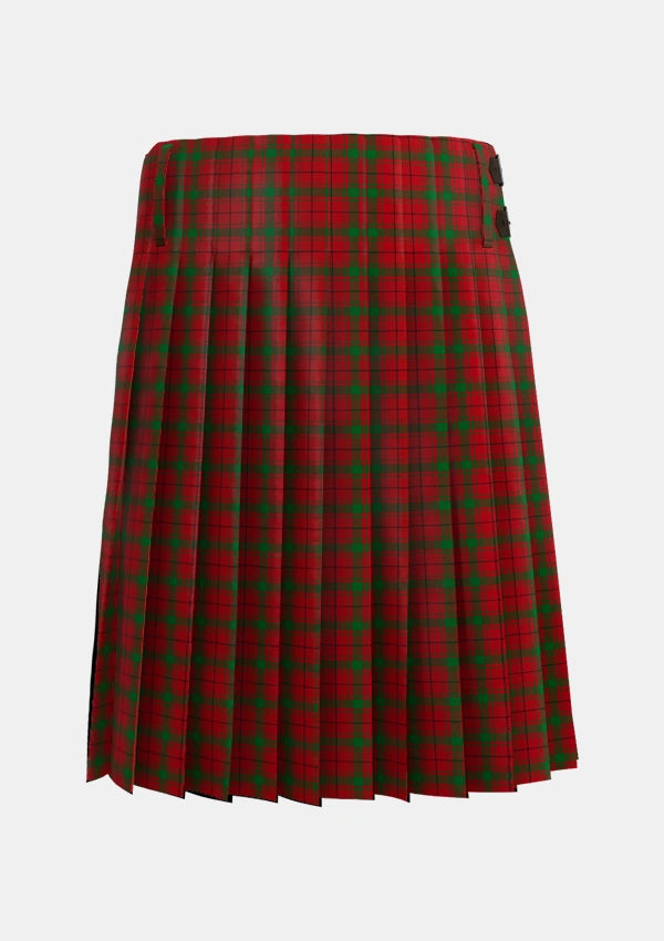 Traditional_MacCullough_Tartan_3339_kilt_back_image_with_pleated_design_and_adjustable_buckles_for_men