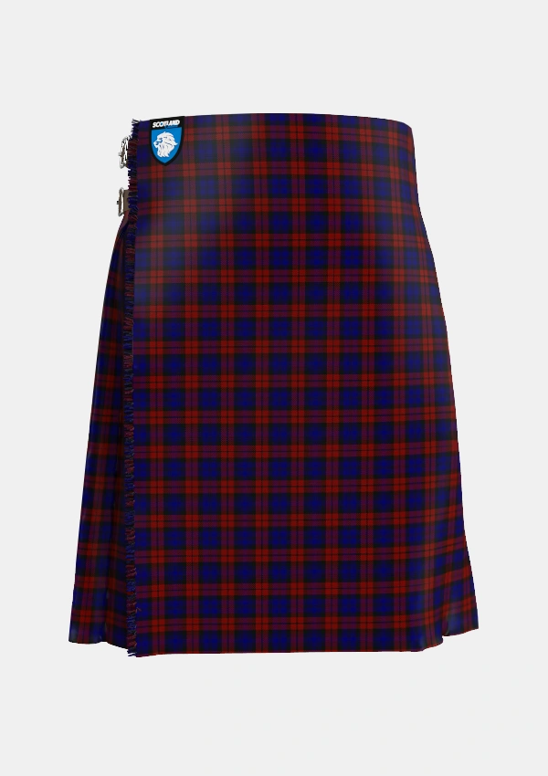 Traditional_MacDevitt_Tartan_3347_kilt_front_image_with_pleated_design_and_adjustable_buckles_for_men