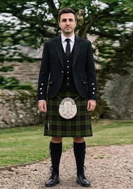 Traditional_MacDiarmid_Tartan_1180_Kilt_and_Argyle_Jacket_Kilt_Outfit_front_image