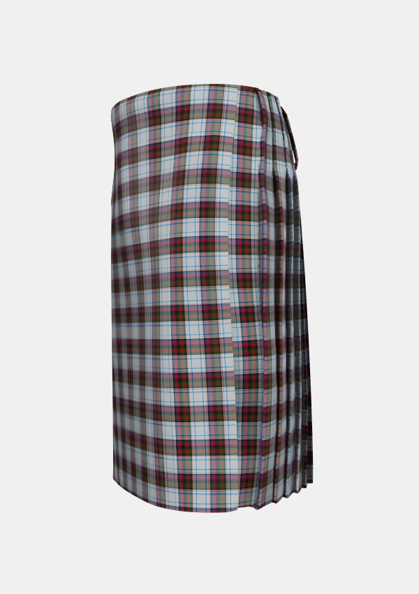 Traditional_MacDonald_Dress_3_Tartan_2001_kilt_left_image_with_pleated_design_and_adjustable_buckles_for_men