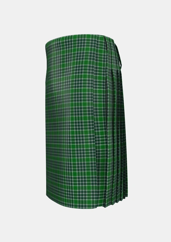 Traditional_MacDonald_Lord_of_the_Isles_Hunting_Tartan_2209_kilt_left_image_with_pleated_design_and_adjustable_buckles_for_men