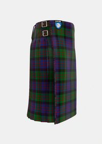 Traditional_MacDonald_Tartan_419_kilt_right_image_with_pleated_design_and_adjustable_buckles_for_men